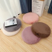 퍼 원형 극세사 방석 쿠션 다이소
