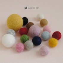 바다팩토리 양모볼 양모펠트 양모폼폼 1.5cm, 1.핑크, 1개