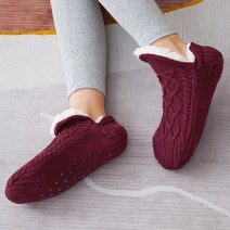 여성용 두터운 융털 보온덧신