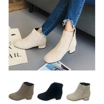 여자 봄 가을 청바지 발목 반 부츠 짧은 앵글 발편한