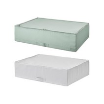 이케아 STUK 스투크 수납박스 대형 71x51x18cm옷의류이불수납함보관함리빙공간박스, 라이트/그레이그린_505.276.79