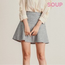 SOUP 심플 트위드 플레어 숏렝스스커트(SV4SRM9)