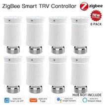 부속자재 건축 홈 개조 Moes ZigBee3.0 TRV 새로운 라디에이터 액추에이터 밸브 Tuya 스마트 프로그래머블 온도 조절기 히터 Alexa Voice Control, [10] option 8
