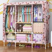홈트리 폴딩 행거 우드대용량 오픈 옷장 옷장식 2인조립 철제 간이 초대장, 03 E타입105폭자색단풍잎(포차단층) (아, 01 이문, 오류 발생시 문의 ( 건솔01 )