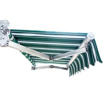 수동 자동 접이식 어닝 야외 테라스 천막 지붕 차양막 비 가림막 바람막이 방수 캐노피 농막, 어닝길이 4M X 차양막1.5M_수동[수동핸들]