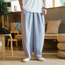 조거팬츠 캐주얼 바지 골프바지 남자바지 일본 느슨한 남성 코튼 린넨 바지 남성 여름 새로운 통기성 솔리드 컬러 리넨 바지 피트니스 Streetwear 플러스 크기 M5XL