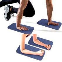 엄마의쇼핑 미니 요가매트 2p 34x17cm 무릎 팔꿈치 보호 플랭크 보조매트, 단품