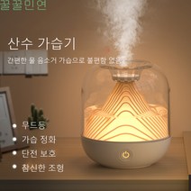 꿀꿀민연 usb 충전 가습기 가정용 미스트 공기청정기 미니 무선 가습기, 그린