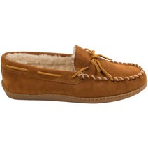 Minnetonka 미네통카 남성용 Pile 라인 Hardsole 모카신 슬리퍼 256687