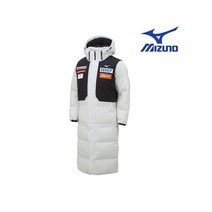 [국내 매장판] 미즈노 32YE168304 남여공용 크로스키 리버시블 덕 롱다운점퍼 CRO SKI LONG DOWN JACKET 실버그레이 오리털패딩 302795