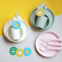 이케아 식기 컵 그릇 접시 커트러리 어린이집 유치원 생일 답례품 구디백 영어 유치원 답례품 선물, 01_이케아 3종세트+포장망+셀프포장
