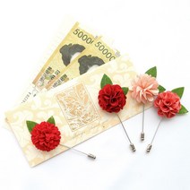욜로도매 W048A80 + 와플딥레드 브로치 용돈봉투 부토니에 코사지 카네이션 어버이날선물 세트 카드 스승의날선물 브로치 와펜