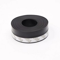 고탄성방음재 흡음재 셀프방음 차음재 방음벽 window windshield door bottom draft dust 곤충 자가 접착 실리콘 고무 씰 weather 방음 도어, 검은색, 5m, 폭 25mm