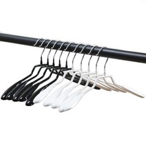 실리콘 코팅 옷걸이 논슬립, 블랙