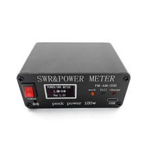 휴대용 소형 스펙트럼 분석기 1.8mhz-50mhz 0.5w-120w swr hf 단파 정재파 측정기 전력계 fm am cw ssb oled 디스플레이 화면이있는 swr