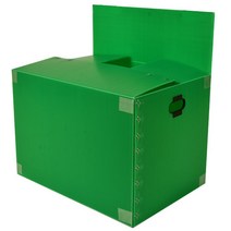 뉴프라테크 이사박스 2호(고급형)-5개묶음 [모서리 필라멘트테이프 부착 박스], 연두