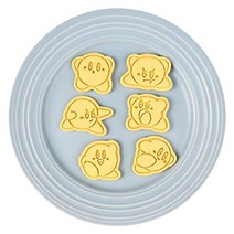 커비 쿠키형 6점 세트 쿠키형 제외 제과 주방 귀여운 과자 만들기 수제 캐릭터 밸브 스탬프 쿠키형 프레스 타입 키친 도시락 수제 선물 선물 발렌타인 크리스마스 할로윈