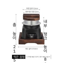 상업용 아웃도어 밥찜기 가마솥밥 난로 화덕 주방용품 캠핑 야외, A. 작은 검은 우롱 냄비 (두껍게 함)