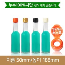 유리병 프리미엄간장150ml(JYM) 소스캡, 검정, 1개