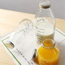 딸기 블루베리 수제라떼 제조용 유리병 혼술용 담금주, 950ml대