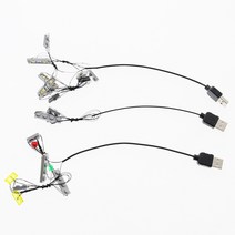 레고 호환 YEABRICKS LED 조명 키트 60141 도시 시리즈 경찰 역 조명 세트 전용, 01 Only LED Light Set