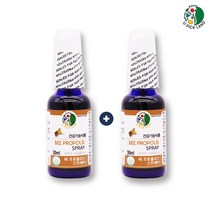프로폴리스 스프레이 플라보노이드 17mg 뿌리는 분무식 고함량 프로폴리스 원액 액상 목스프레이 구강항균 환절기 캐나다 직수입 식약청 인정 1+1, 2+2개/60ml