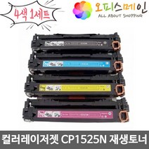 컬러레이저젯 CP1525N CE320A 4색 1세트 HP호환 재생토너(프리미엄)