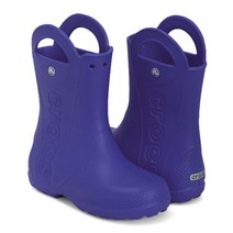 [크록스키즈] 크록스 핸들 잇 레인 부츠 키즈 12803-4O5 장화, 사이즈:C8