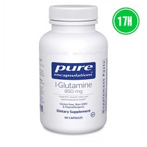 Pure Encapsulations L-Glutamine 850mg 퓨어인캡슐레이션 L 글루타민 850mg 90캡슐 2통