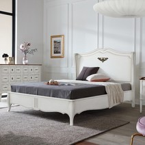 피어젠 로사 침대 프레임 퀸 빈티지 화이트, 빈티지화이트