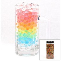 크리스탈볼 3mm 1000g 케이스포함 혼합 하이드로 소일 워터젤 고흡수성수지 수정토 대체토양 수경재배 방향제 개구리알모양