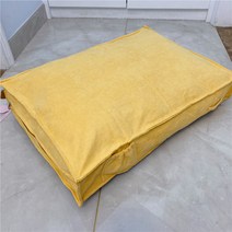 소파패드 스퀘어 이지 고양이 전 뜯어 빨수 있는 강아지 깔다 봄가을 애완동물용집 미드 소형 개 수면 2622082469, 엘로우 사각매트