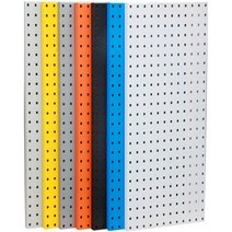 사각 타공 패널 선반 수납 플레이트 타공판 인테리어 악세사리 판넬 보드, 사각형 구멍 90 x 45cm 1.0 두께 7 색상 선