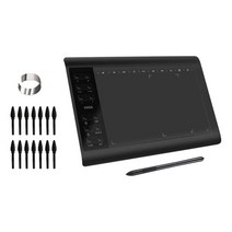 GHSHOP 10x6 인 치 그 래 픽 드 로 잉 태 블 릿 배 터 리 없 는 펜 이 있 는 그 래 픽 태 블 릿 Mac 과 호 환 되 는 드 로 잉, 36x24x1cm, 플라스틱