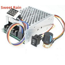 모터컨트롤러 속도조절 DC 스위치 디스플레이이 0 ~ 100% 가변 DC 10-50V 40A 모터 컨트롤러 PWM 12V 24V