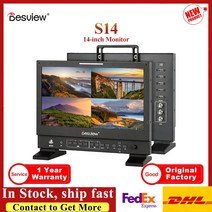 휴대용모니터 Desview-Bestview S14 14 인치 모니터 4K HDMI 호환 SDI 1920x1080 터치 스크린 모니터 DSLR 카메라 비디오 라이브 방송용, 1.With BOX