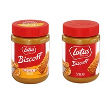 로투스 스프레드 2종세트(오리지널 400g 크런치 380g) 각1통씩 총2통, 로투스 크런치 380g 1병 + 오리지널 400g 1병