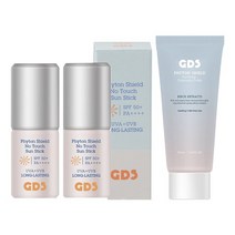 [SSG]GDS 피톤쉴드 1초 노터치 썬스틱 주름 미백 자외선 차단 스틱형 선크림 썬크림 선블록 선스틱 1세트/2세트, 2세트