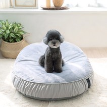 뭉밍 뚠뚜니 방석 강아지 빈백 고양이 무중력 쿠션 극세사 겨울 M, 그레이