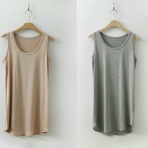 에피소드 국내생산 여성 사계절 2개 무지 스판 롱 굴림 나시