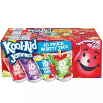 Kool-Aid Cherry Grape Tropical Strawberry Kiwi 6 oz 쿨에이드 체리 포도 트로피칼 딸기 키위 177ml 40팩