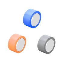 [봄맞이] 18mm 자국안남는 테이프 컬러 멀티 잘떨어지는 9999EA, 쿠팡 주황색