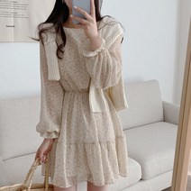 [레티고] A라인 플라워 원피스