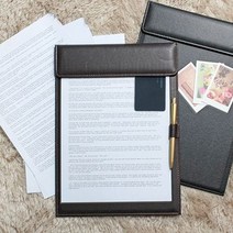 A4 결제판 (고급형) 자석클립 클립보드 오픈형 서류판 파일판 문서판, 다크그레이