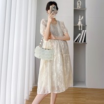 레이스 캉캉 원피스 키작맘임부복 임산부하객룩