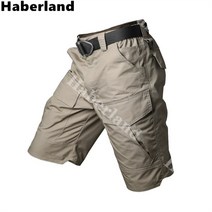 Haberland 남성 여름 기능성 밀리터리 7부 카고 반바지 전술바지 낚시바지 등산바지 9882