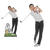 아바타피규어 주문제작 실사 크리스탈 골프 피니쉬 피규어 이글 이글패 싱글 싱글패 홀인원 홀인원패 트로피 감사 감사패 기념 기념패 축하 축하패 공로 공로패 선물, 남자