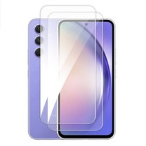 SAENAL TD 삼성 갤럭시 A54 5G 유리 전체 접착제 투명 화면 보호기 강화 렌즈 필름 6.4 인치, Only 2 Front Glass_For A54 5G