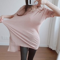 나날샵 오버핏 박스 롱티) 여름티 롱티셔츠 원피스티 여성티셔츠 반팔티 반팔 반팔티셔츠 임부복 빅사이즈 티셔츠