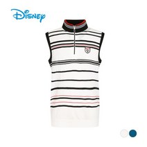 디즈니골프 디즈니골프 남성 스트라이프 반집업 조끼 DJ1MKT008